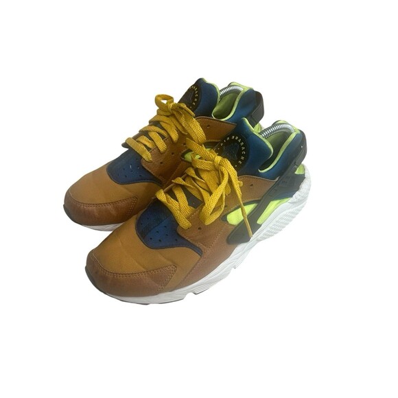 2018 Nike Air Huarache Desert Ochre Blue Force Volt 318429-701 Mens Size 10 - Picture 1 of 7